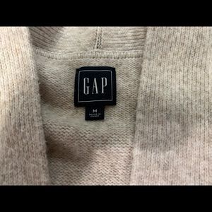 Gap, oatmeal sweater coat, with belt, medium